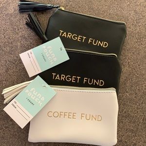 COPY - NWT Target Fund and Coffee Fund pouches